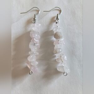 Hand Crafted Rose Quartz Earrings